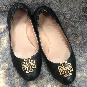 Tory Burch black Melinda Ballet flats